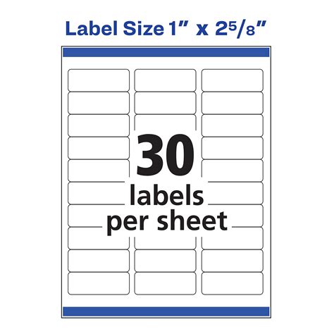 Avery 6241 Label Template
